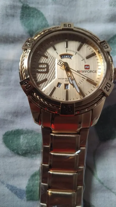 Relógio Masculino Luxo NAVIFORCE 9117S Quartzo à Prova D'água photo review