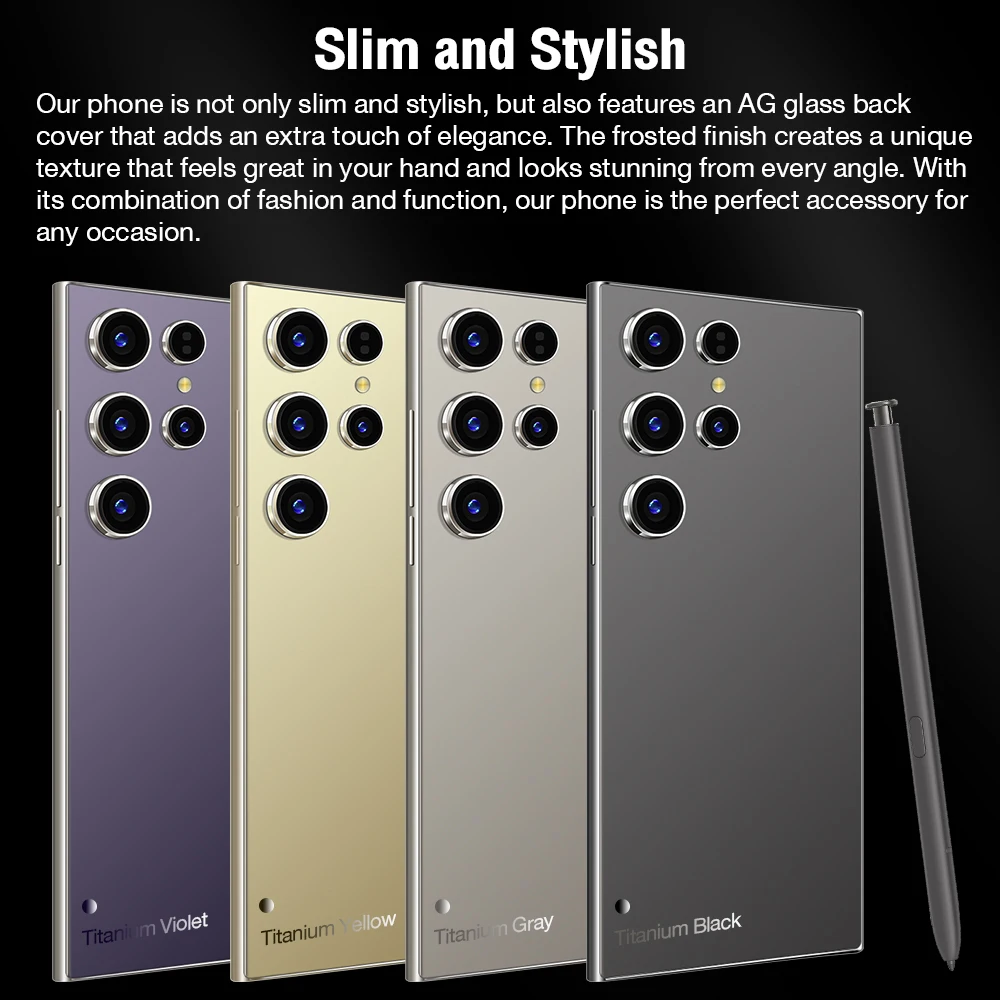 New S25 Ultra+ Smartphone 5G Signal 16GB+1TB Android 13 8000mAh phone Face Recognition Fingerprint unlocking Fast shipping 4