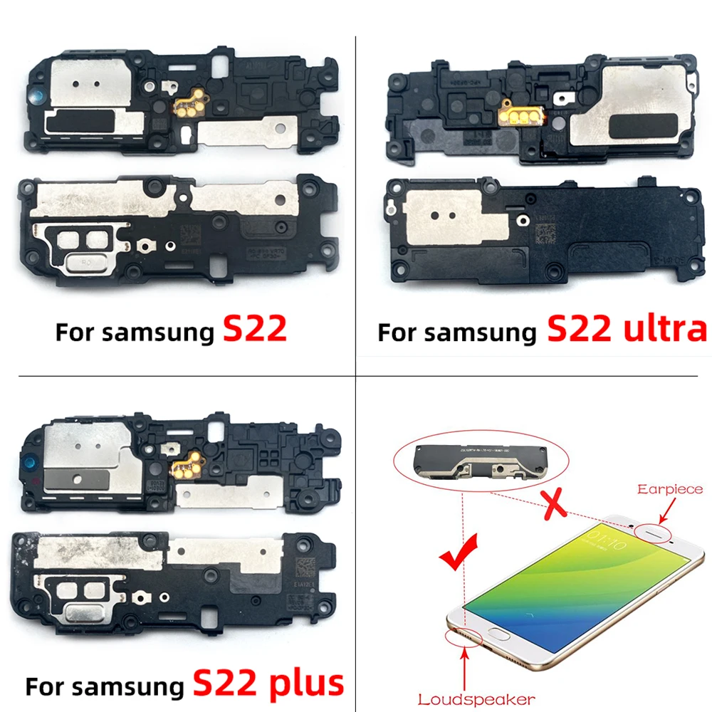 

Протестировано для Samsung S23 Ultra S22 S21 S20 ultra S20 Fe 4G S23 Plus, громкий динамик, зуммер, звуковой модуль, детали платы