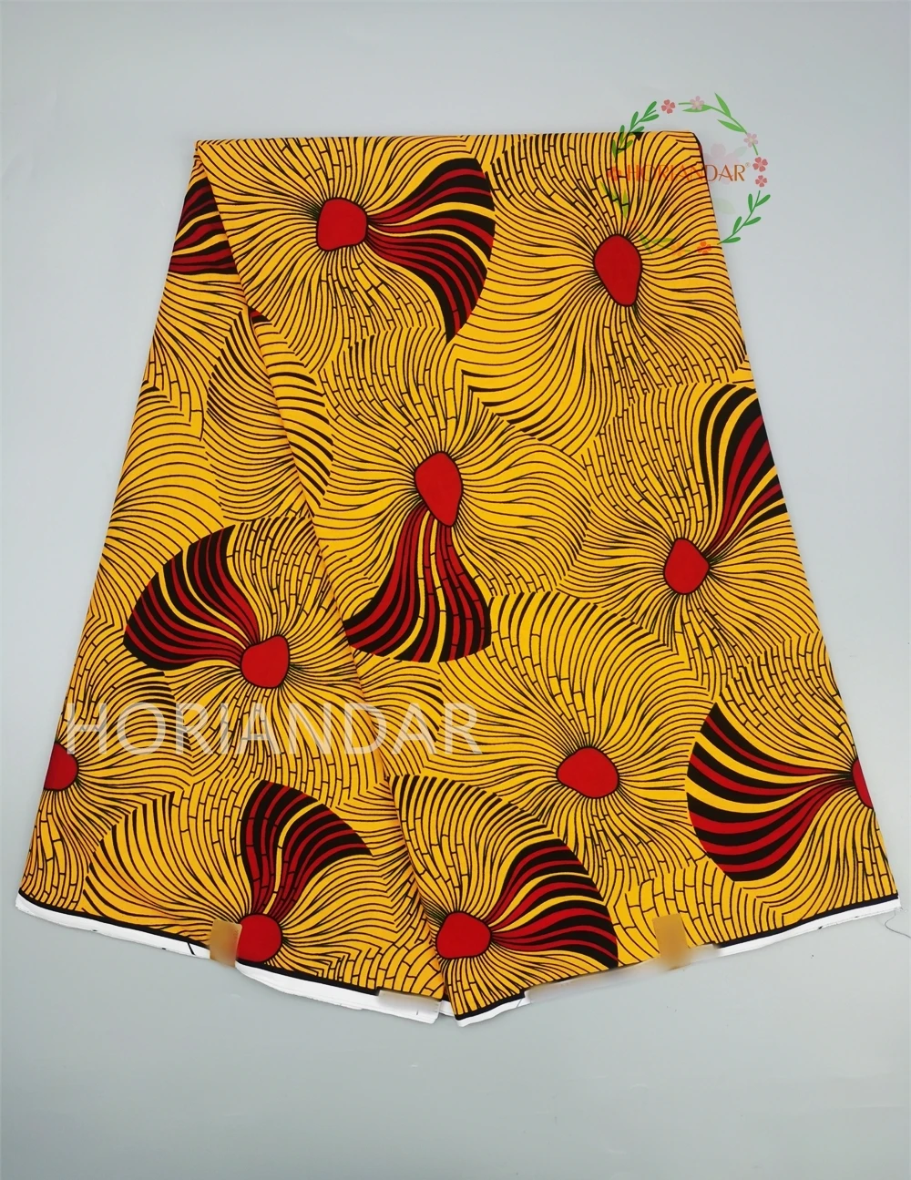 thumbnail image 1 of Tela estampada holandesa para vestidos clásicos africanos, auténtica cera garantizada, 100 % algodón, 6 yardas, 1 of 5
