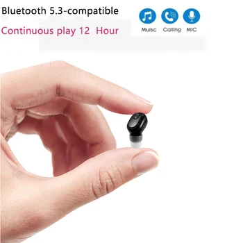 Invisible Bluetooth Earphones, In-ear Wireless Mini Bluetooth Speakers, Invisible Game Sports Physical Noise Reduction Single Ea 1