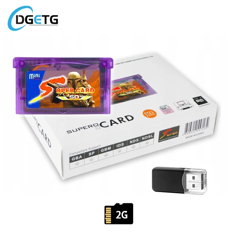 Premium 32-bit Ultra Mini Card Adapter Box 2GB Game Backup Device
