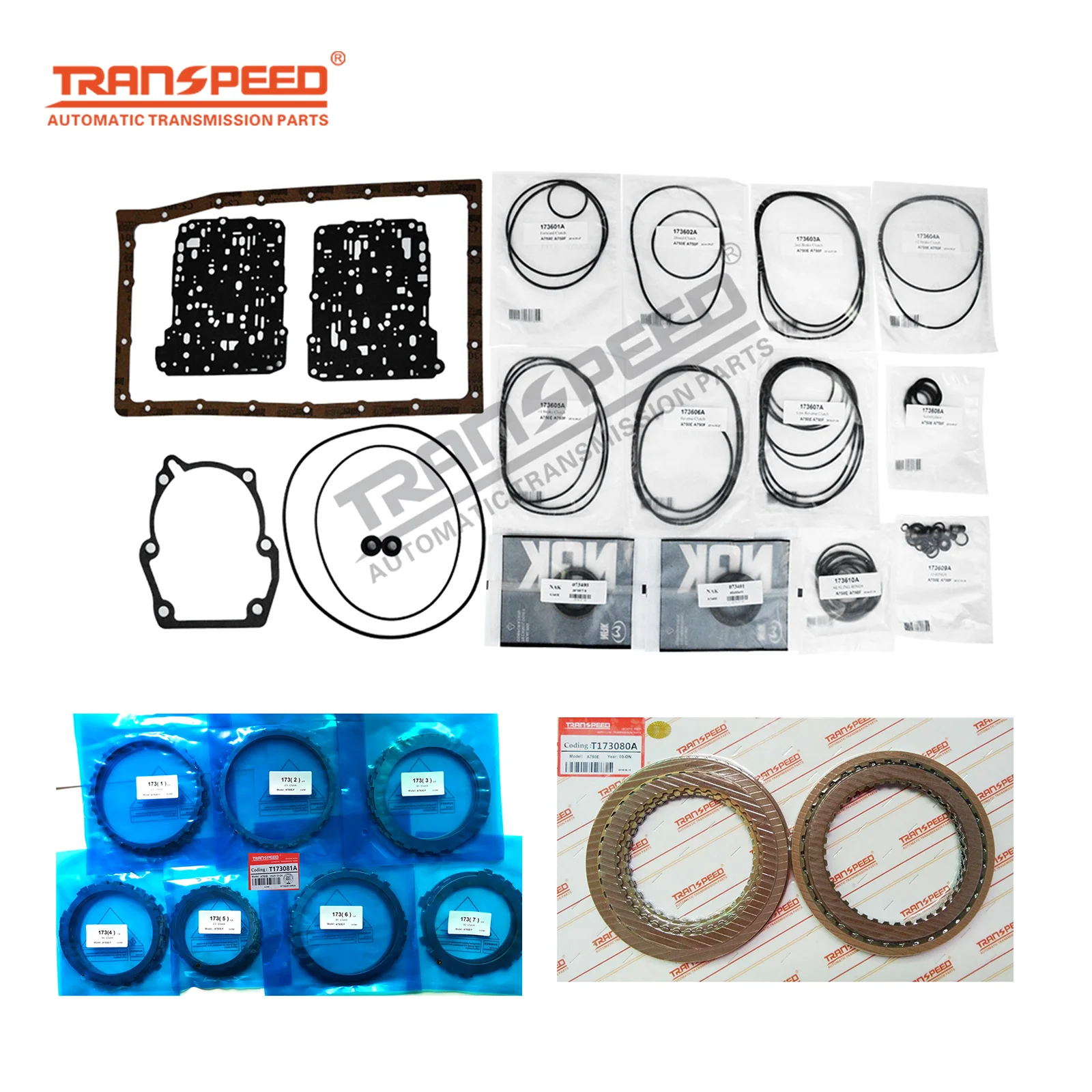 

TRANSPEED A750F A750E Automatic Transmission Gearbox Rebuild Gesket O-Ring Repair Kit For LAND CRUISER SEQUOIA TACOMA TUNDRA