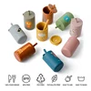 Baby Feeding Drinkware Straw Cup Baby Cartoon Learning Feeding Cup Food Grade Silicone Toddler Water Bottle Tableware BPA Free 5