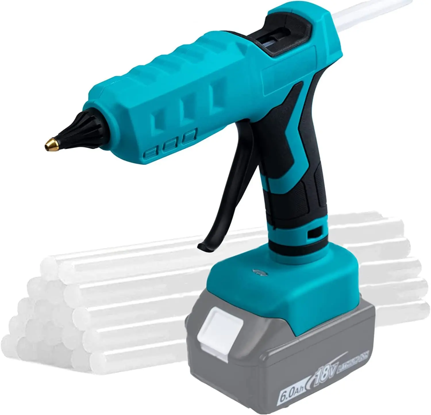 100W Cordless Hot Glue Gun for Makita 18V BL1830 BL1840 LXT Battery use 11mm Glue Sticks DIY Electric Heat Repair Tool Christmas 1000pcs 1s 18650 li ion battery insulation gasket barley paper battery pack cell insulating glue patch electrode insulated pads