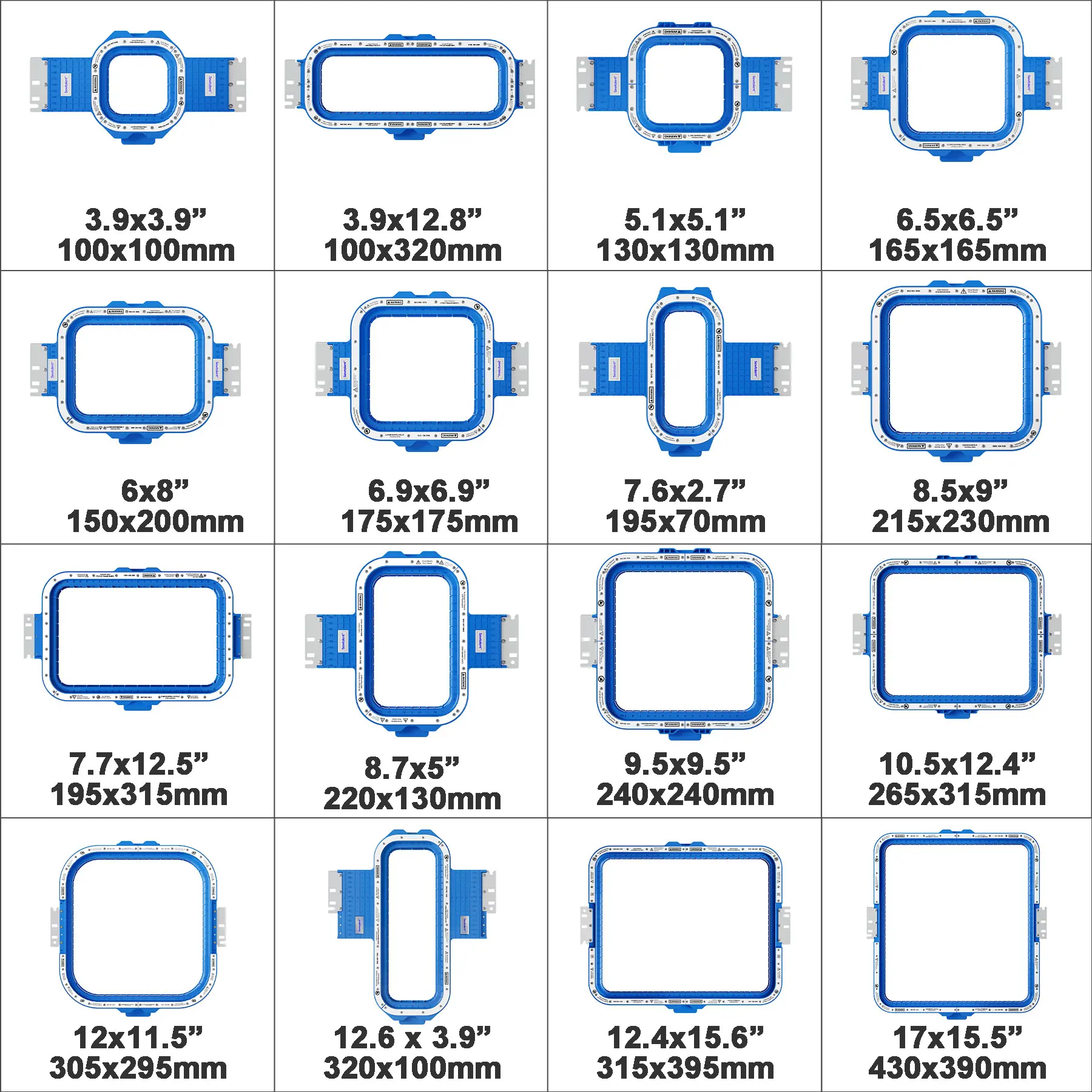 Description Picture 5 of itemSewtalent Magnetic Hoops for Brother PRS100 VR Embroidery Machine Mighty Hoop HoopMaster Magnet Frames