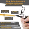 0.2/0.3/0.5mm Double/Dual Action Gravity Feed Spray Gun 2cc 5cc 13cc Airbrush Set Spray Air Brush For Car Model Craft DIY Paint 5