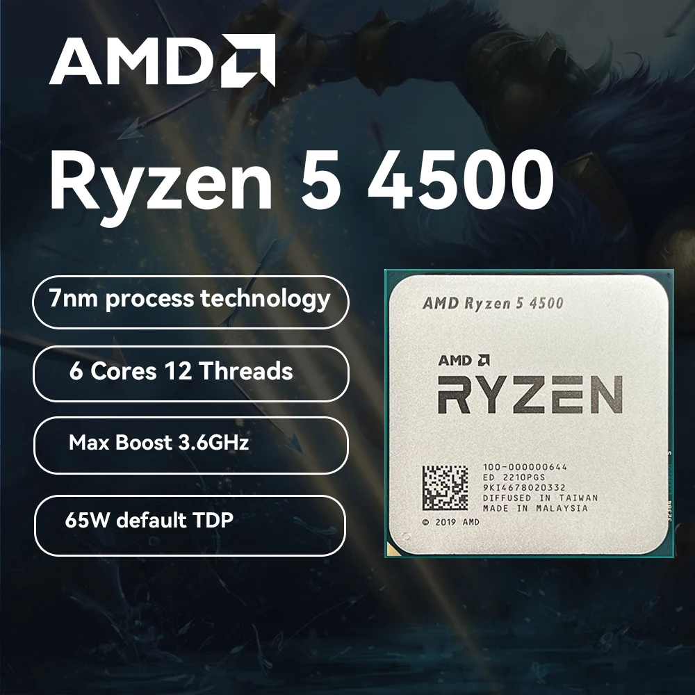 MSI A520M 프로 게이밍 마더보드, CPU 포함, AMD Ryzen 5 4500, placa mae 키트, DDR4 M.2 USB3.2 STAT 3.0 SSD 64G