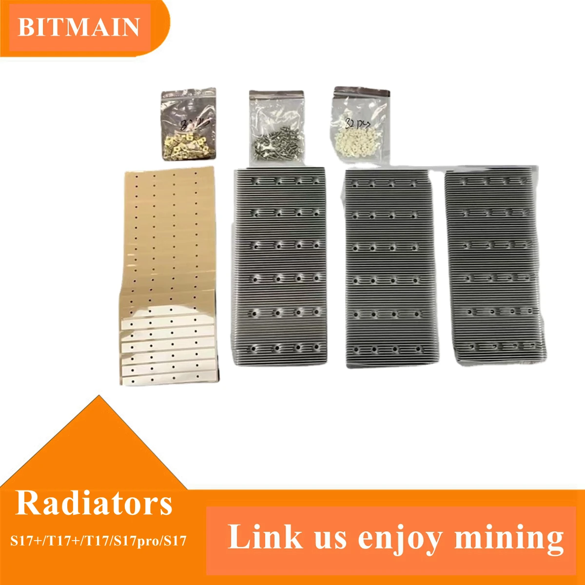 

Refit Miner Radiator Antminer Heat Plus t17/t17+/s17+/s17/s17pro/T17e Upgrade Cooling Sinks Bitmain