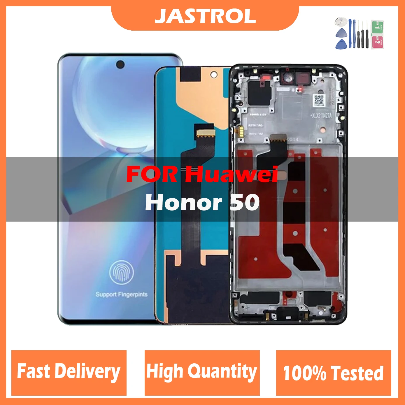 Lcd Originale Per Huawei Honor 50 Nth-An00 Nth-Nx9 Display Lcd Con Cornice Touch Screen Digitizer Assembly Per Honor50 Lcd