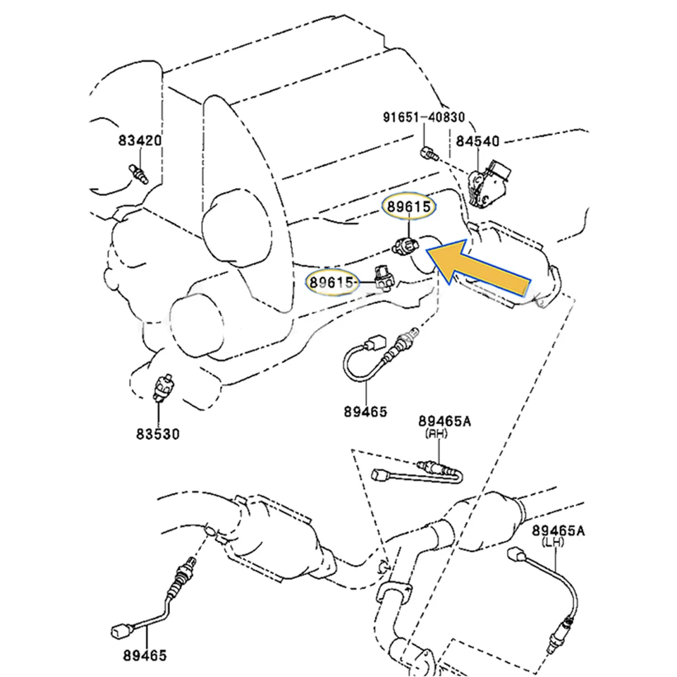 Genuine No.:89615 52010 Knock Sensor Fits Toyota Corolla Camry