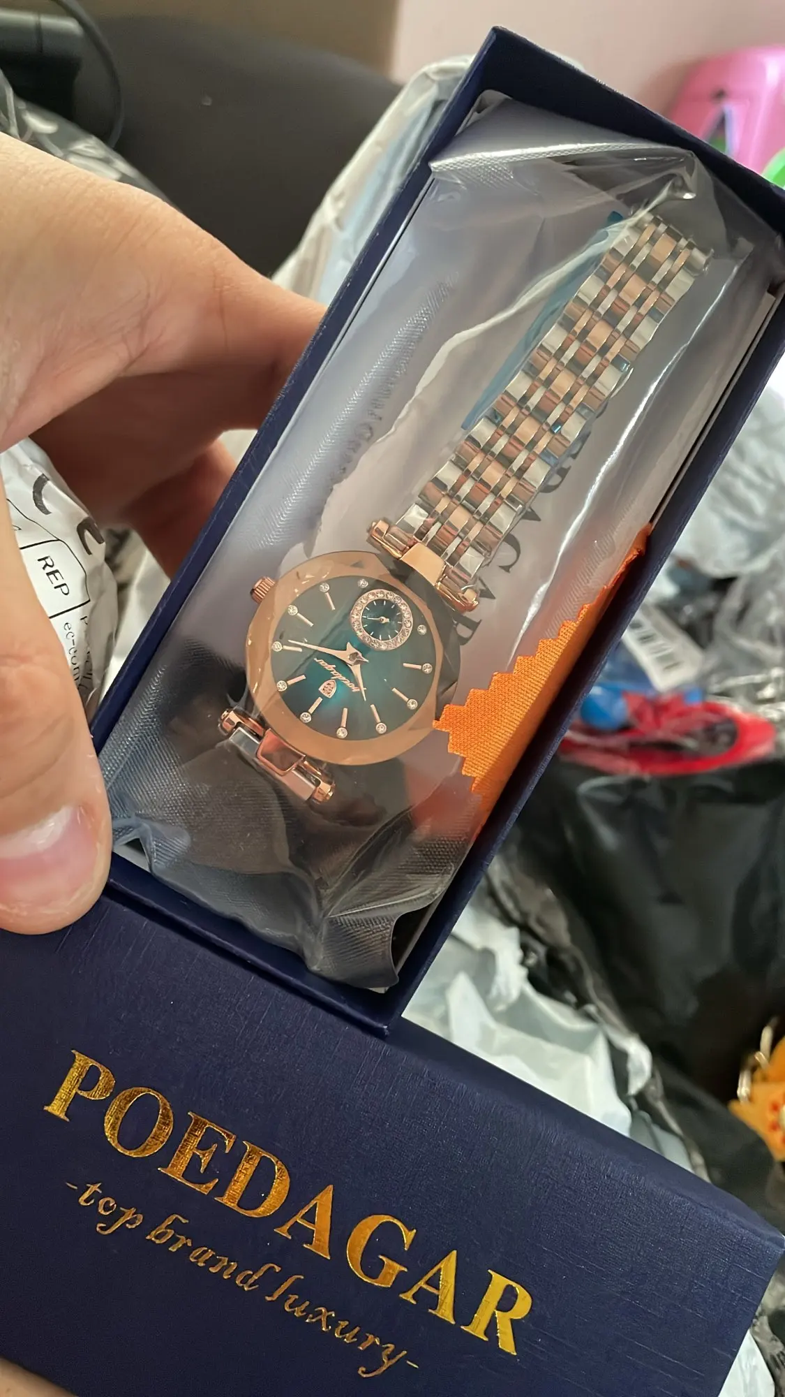 POEDAGAR Luxury Woman Wristwatch Elegant Waterproof Stainless Steel photo review