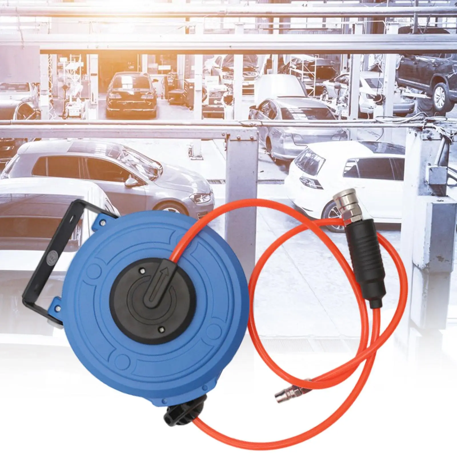 Retractable Air Hose Reel Air compressor Rotatable Automatic Drum Reel for Car Repair Shop Workshop Garden Cleaning Tool