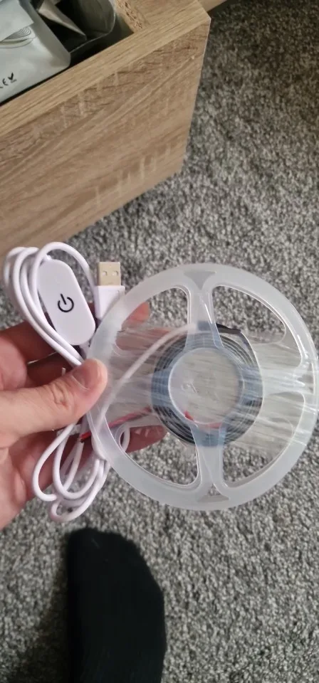 DC5V USB LED Strip 2835 Dimmable Touch Switch Backlight TV Light photo review