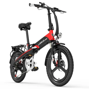 LANKELEISI G660 Bicicletta Elettrica 500W Motore Brushless 48V12.8AH Batteria Al Litio Aldult Bici Elettrica 20 pollici Pneumatico City Fold E-bike