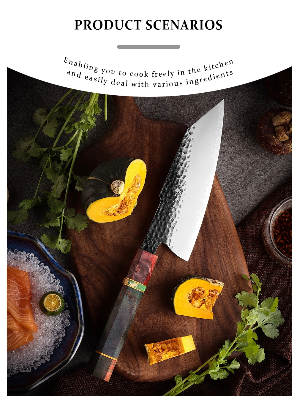 Chef facas de cozinha cutelo corte cortar
