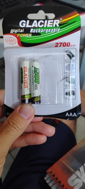 SKYTUR Conjunto de Pilhas Verdes AAA com 4 Unidades Recarregaveis 2700mAh Ni-MH - ENVIO RÁPIDO PARA TODO O BRASIL photo review