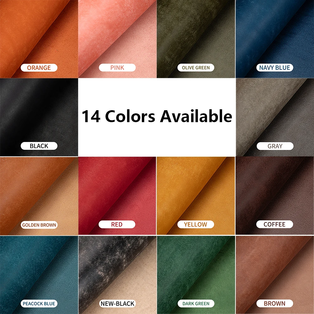 Leather Material 3 Sq.ft Vintage Frosted Cowhide DIY Handmade