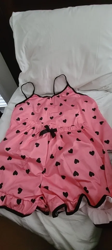 Luxe Spaghetti Strap Summer PJ Set - Breathable Comfort Sleepwear photo review