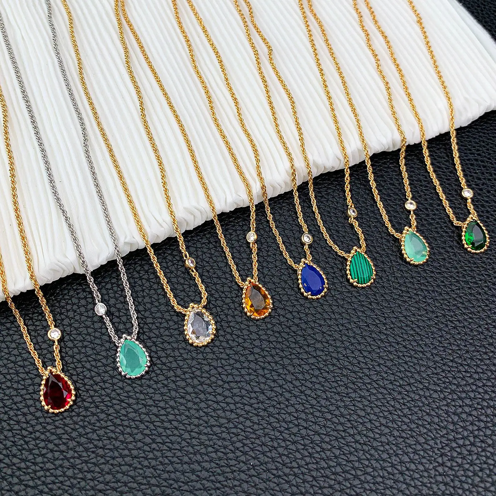 

New In 925 Silver Necklaces For Women Luxury Zircon Fashion Chain Necklace Bracelet Jewelry For Women Birthday Gift