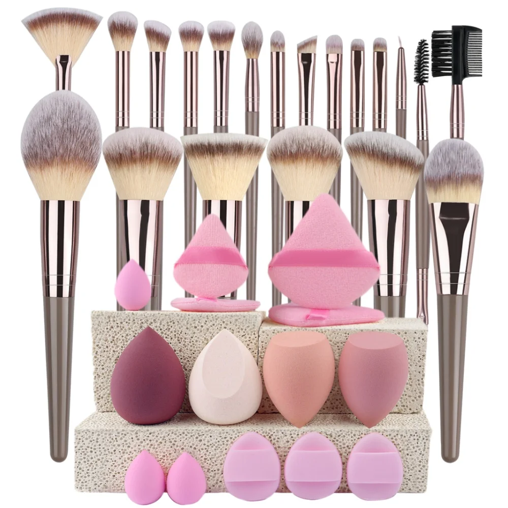 Luxury Soft Fluffy Cosmetic Brush Set for Effortless Beauty