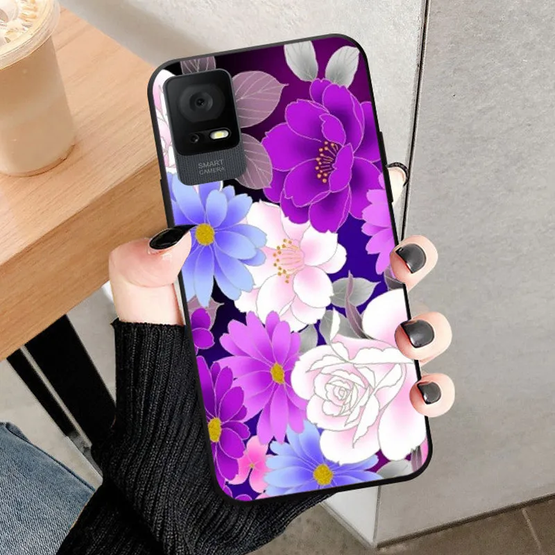 Shockproof Black Silicone Phone Case - 6.6 Protective Back Cover Bumper Shell