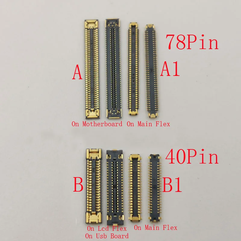 

2-10Pcs LCD Display Screen Flex FPC Connector Plug For Samsung Galaxy A52 A526 A525F A52S A32 A325 A325F A326 A82 A826 40 78 Pin