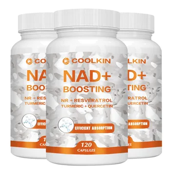 NAD+ Boosting - with Trans-resveratrol, Quercetin - Enhance Cell Vitality and Help Cell Repair, Anti-aging - 120 Capsules