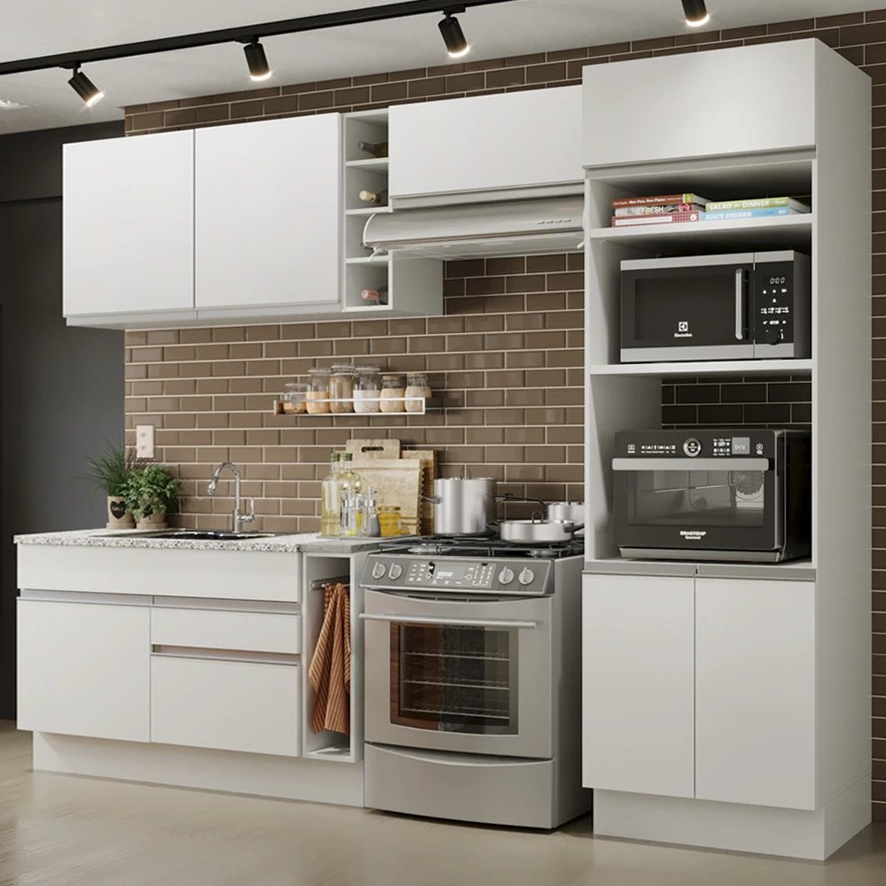 Cocina Integral Completa Modular Madesa Glamy 290cm BB 01