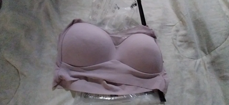 Burvogue Women Seamless Bras Plus Size Sports Bra Top Support Comfortable Underwear Brassiere Yoga Fitness Sleep Vest Bralette photo review