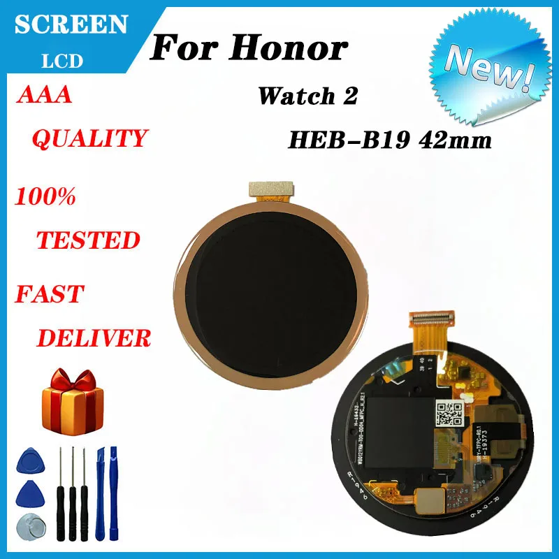 

For Honor Magic Watch 2 HEB-B19 42mm smart watch LCD display touch panel digitizer for Honor Watch 2 HEB-B19 42mm AMOLED display