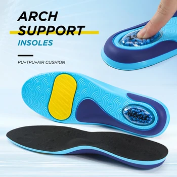 【Xxin】Sottopiede di supporto per l'arco plantare Cuscino d'aria Solette per scarpe con assorbimento degli urti Cuscinetto per scarpe in gel morbido Taglia 35-46 1