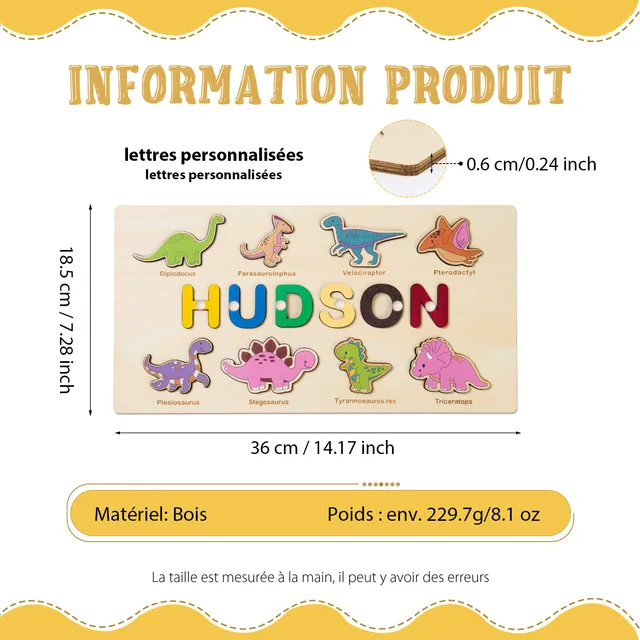 Puzzle personnalisé Montessori Busy Board, activité mentaires orielle,  jouet en bois pour bébé, premier Noël, cadeau d'anniversaire unique -  AliExpress