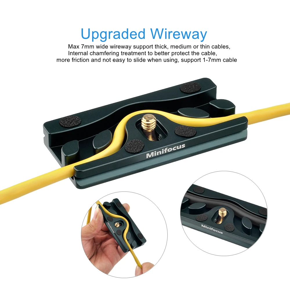 Enhanced Title:  
Premium Quick Release Tripod Ballhead with Cable Port Protector for Seamless Tethered Photography