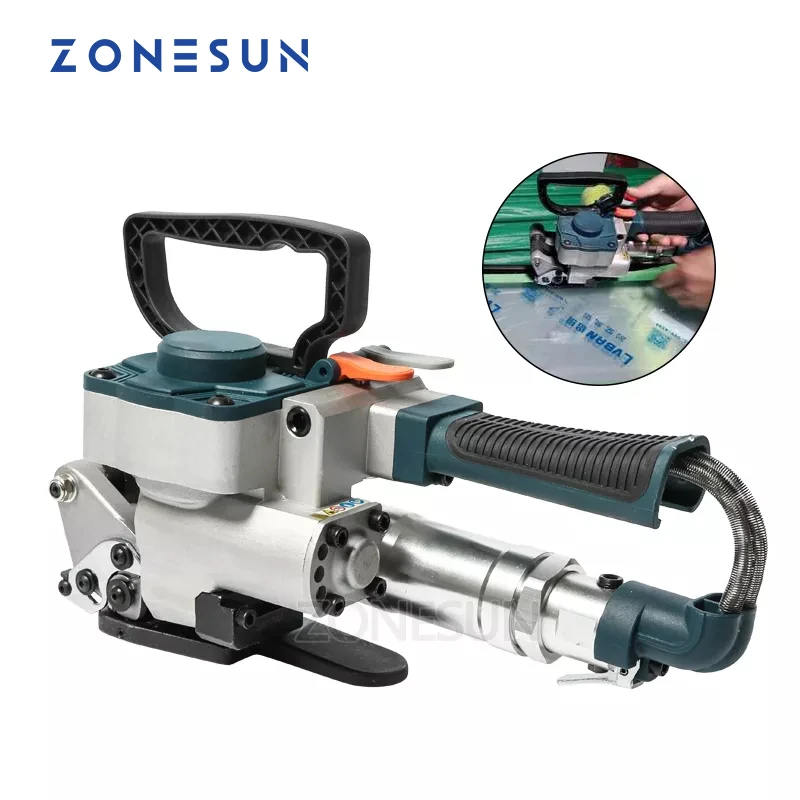 Zonesun Pneumatic Friction Welding Baler Strapping Machine Air Pet