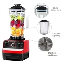 Blender et robot culinaire 2-en-1 2000W, mixeur à smoothies 2L avec lames en acier inoxydable pour écraser la glace et préparer des jus, mixeur de cuisine 3