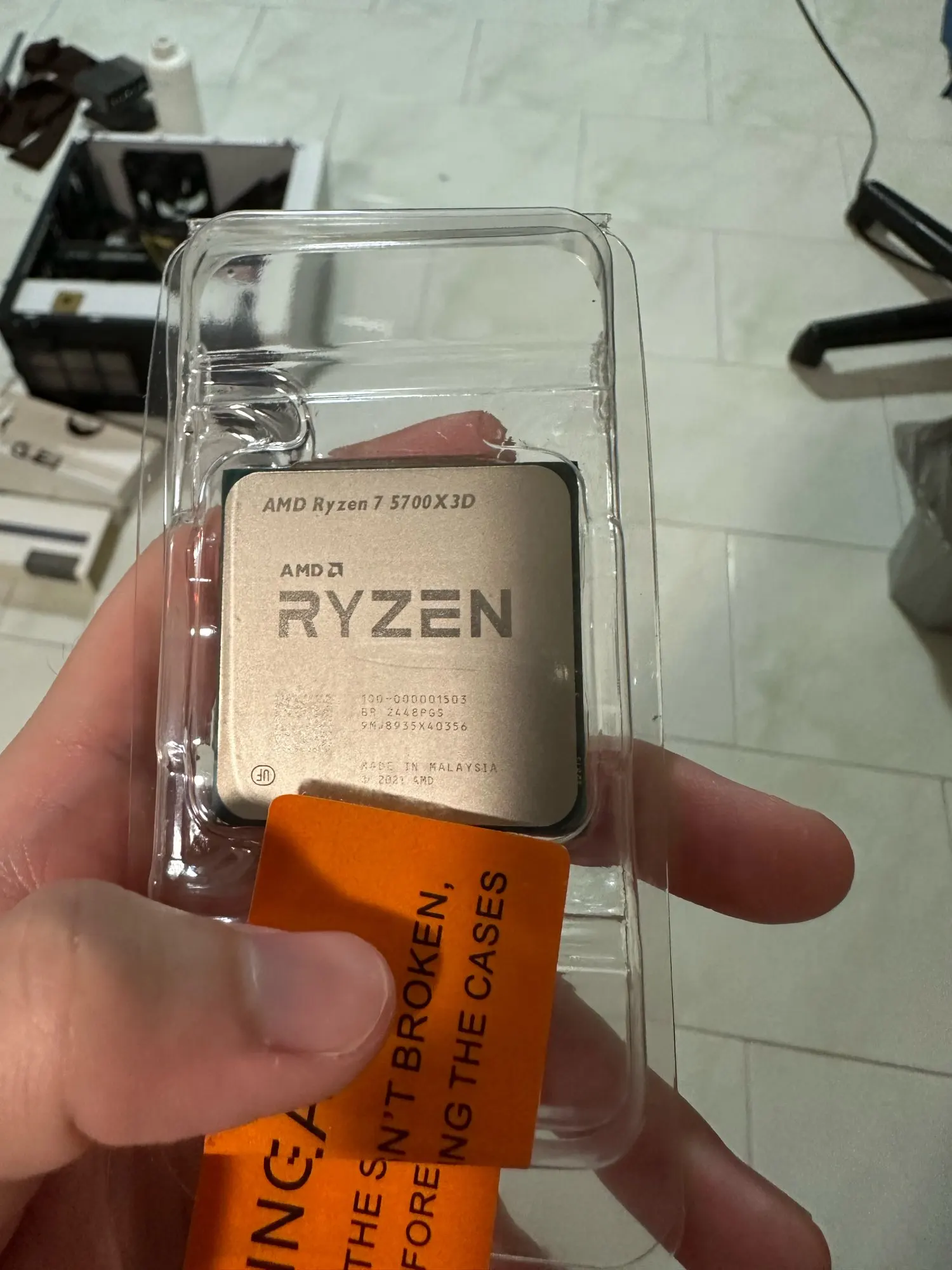 New AMD Ryzen 7 5700X3D - R7 5700X3D 5000 Series 8-Core 4.1 GHz
