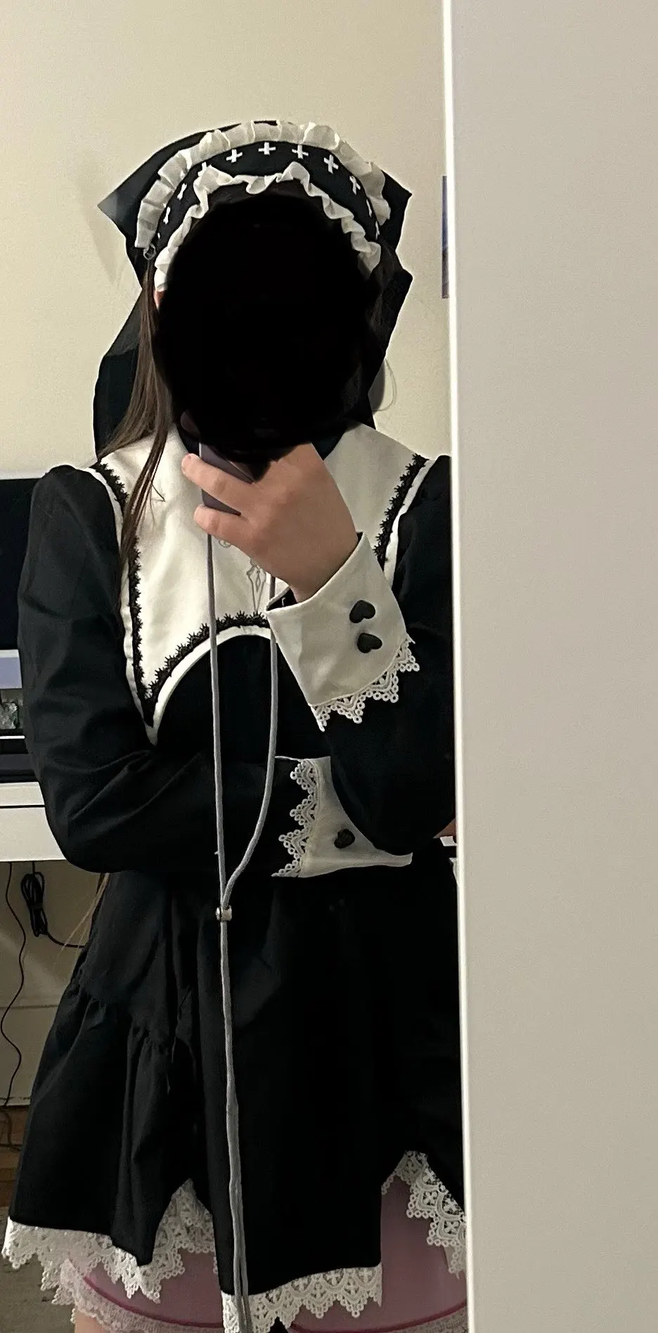 Black Nun Dress - Gothic Aesthetic photo review