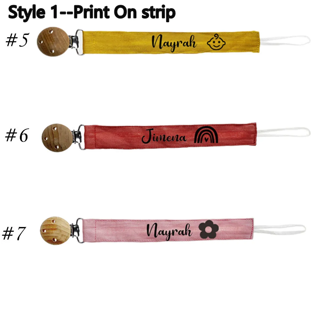 MIYOCAR Personalized Baby Name Pacifier Clip Fabric Clip Baby Boy Girl Cute Holder
