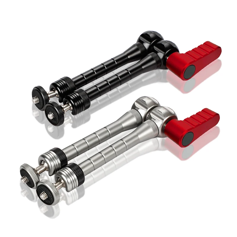 11 Inch Adjustable Articulating Magic Arm with Both 1/4 Thread Screw for LCD Monitor/LED Lights