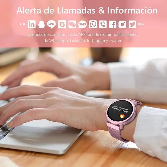 Oferta NAIXUES Smartwatch Mujer, Reloj Inteligente Mujer IP67