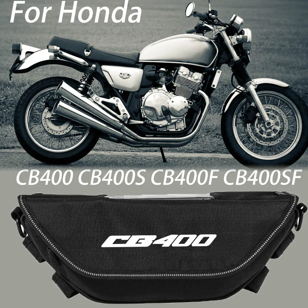 For HONDA CB400 CB400S CB400F CB400SF CB 400 Motorcycle accessory Waterproof And Dustproof Handlebar Storage Bag  navigation bag for honda cb400 cb400sf cb 400 1992 1998 1997 1996 1995 1994 motorcycle aluminum handlebar grips brake clutch levers handle bar