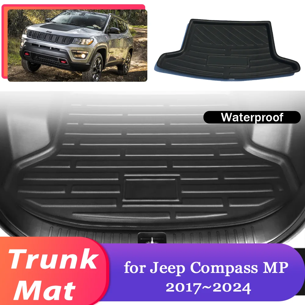 Tappetino Bagagliaio TPE Per Jeep Grand Cherokee L 2021-2024 | Protezione Schienale Posteriore