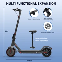 JUICEASE TX01 Scooter électrique pour adultes 7.8Ah 350W moteur puissant jusqu'à 31 KM/H vitesse Smart APP Scooter électrique avec 5.2 puces 6