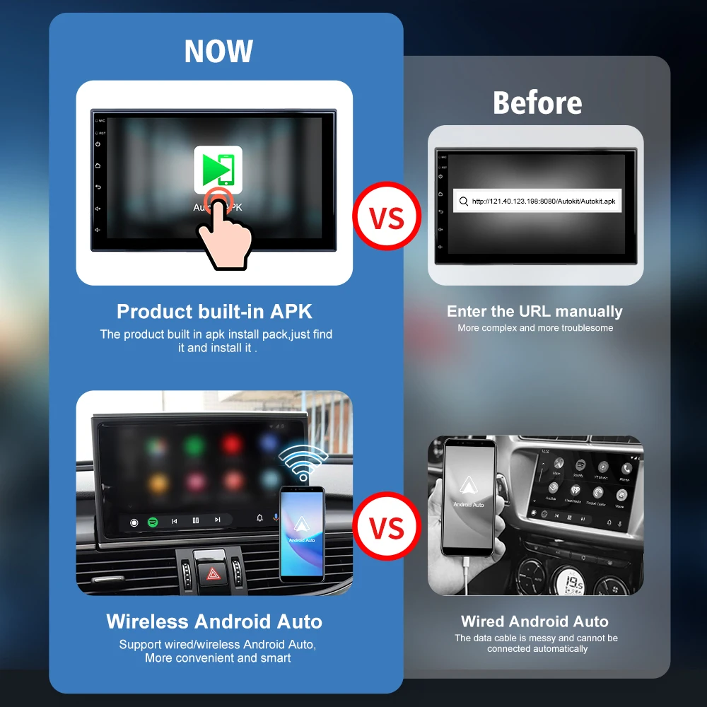 Carlinkit – boîtier CarPlay filaire et sans fil, Dongle pour Apple CarPlay,  iOS 10, Android, écran, Radio, AutoKit, lecteur de voiture - AliExpress
