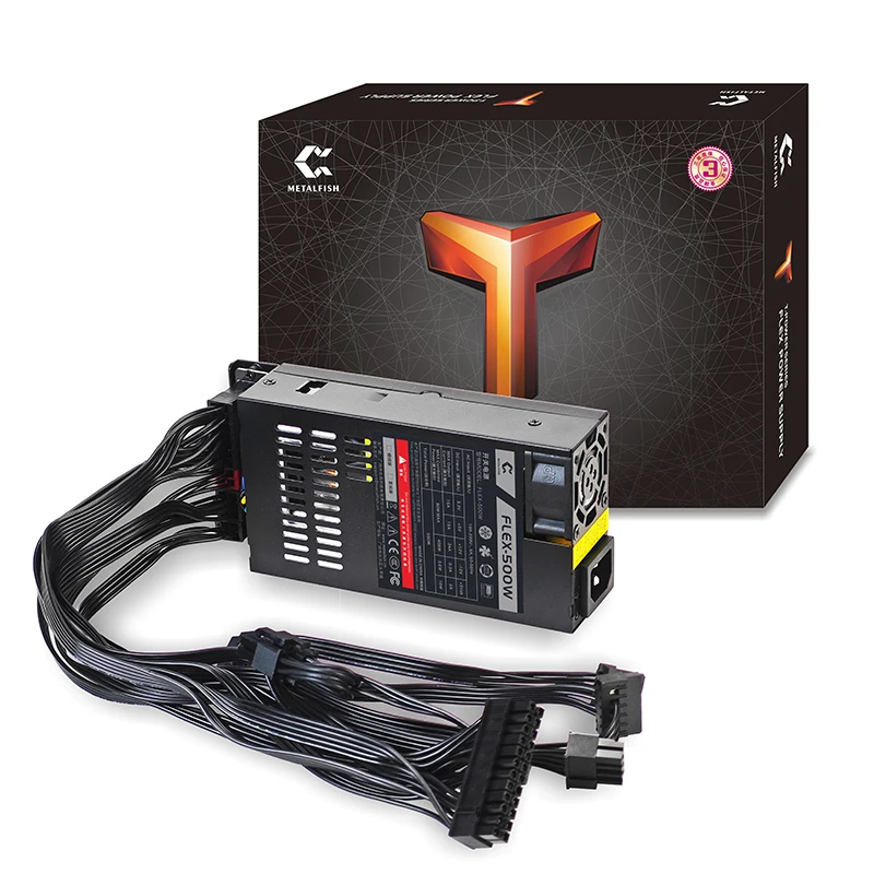 METALFISH 1U Flex 400W 500W Full Modular Power Supply Small