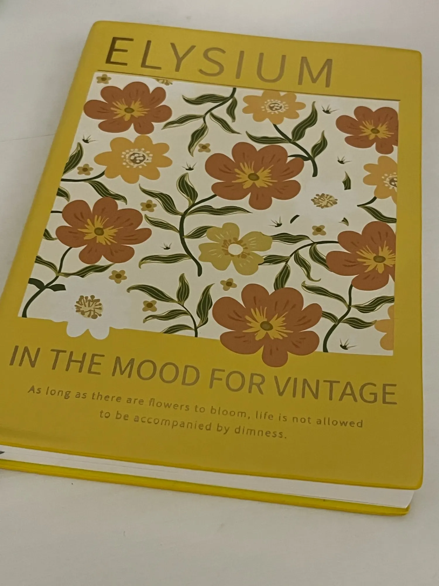 Vintage Floral Design Diary | 260-Page Matte Notebook photo review