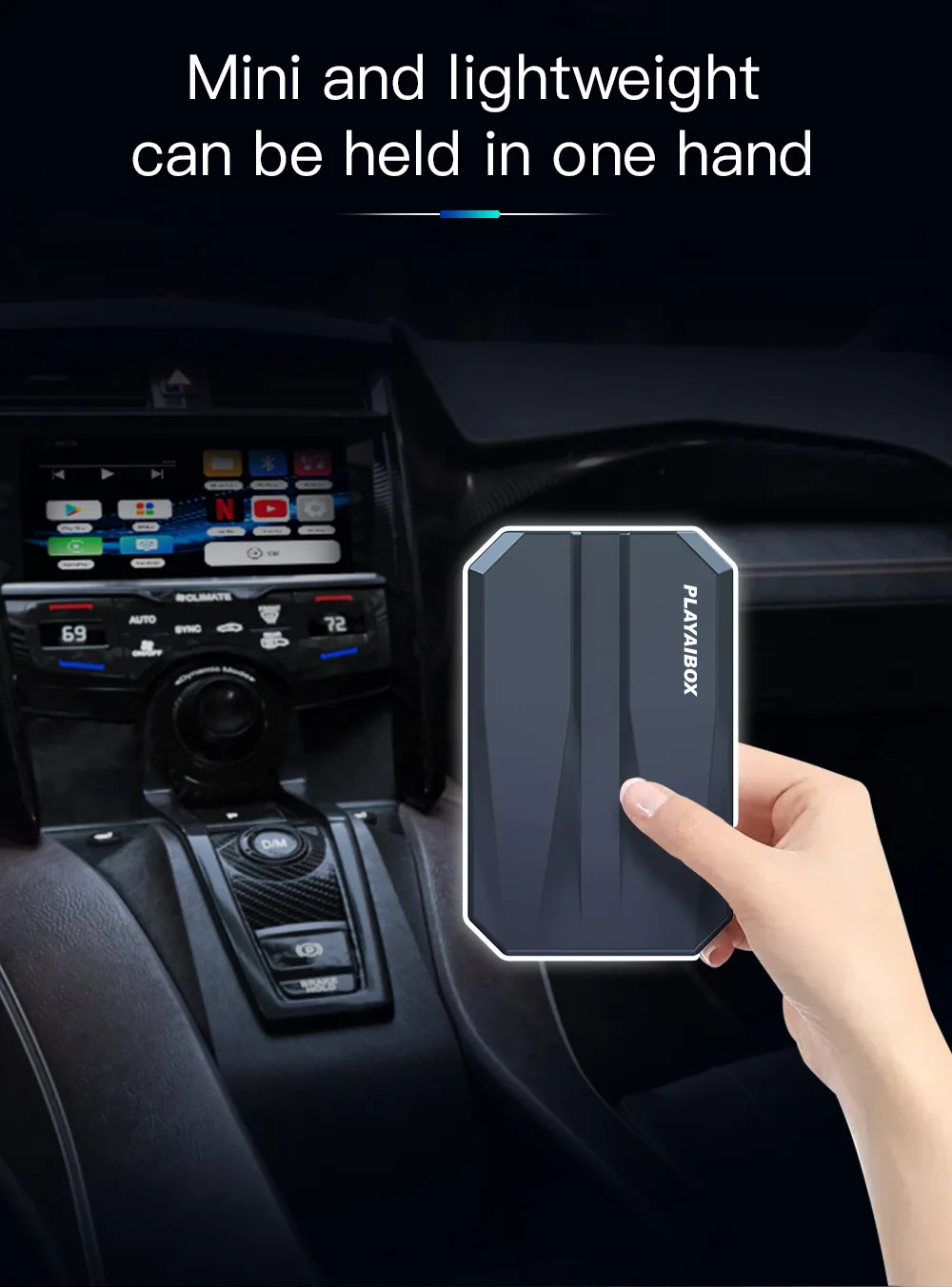 A43bd63e32aab48ed9ced32dd95f13a33I CarPlay Smart AI Box Plus Android 11 Wired To Wireless CarPlay Android Auto Video App Adapter Car Intelligent System
