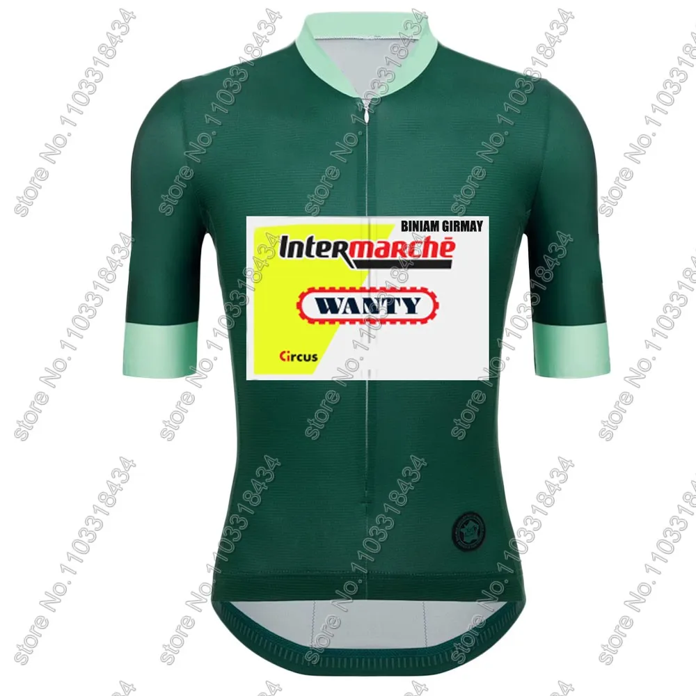 Description Picture 3 of itemWanty Cycling Jersey 2024 Set Summer BINIAM GIRMAY Green TDF Clothing Road Bike Shirts Suit Bicycle Bib Shorts MTB Wear Maillot