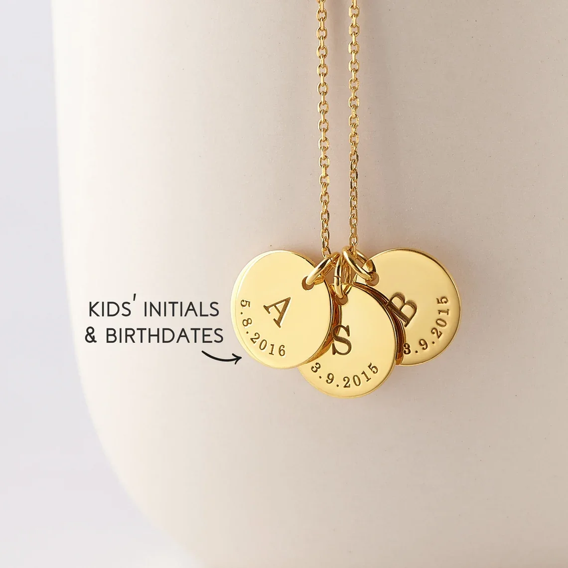 Personalized  Children's Initials Necklace Silver Mom Necklace Kids Initials Necklace For Mom   Jewelry Mothers Day Gift fashion letter baby straw hat children panama caps kids kids initials letter fisherman cap beach cap girls boys sun hats